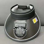 Fishing Cooling Fan Hat w/USB Rechargeable Battery