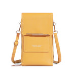 Soft Leather Touch Screen Crossbody