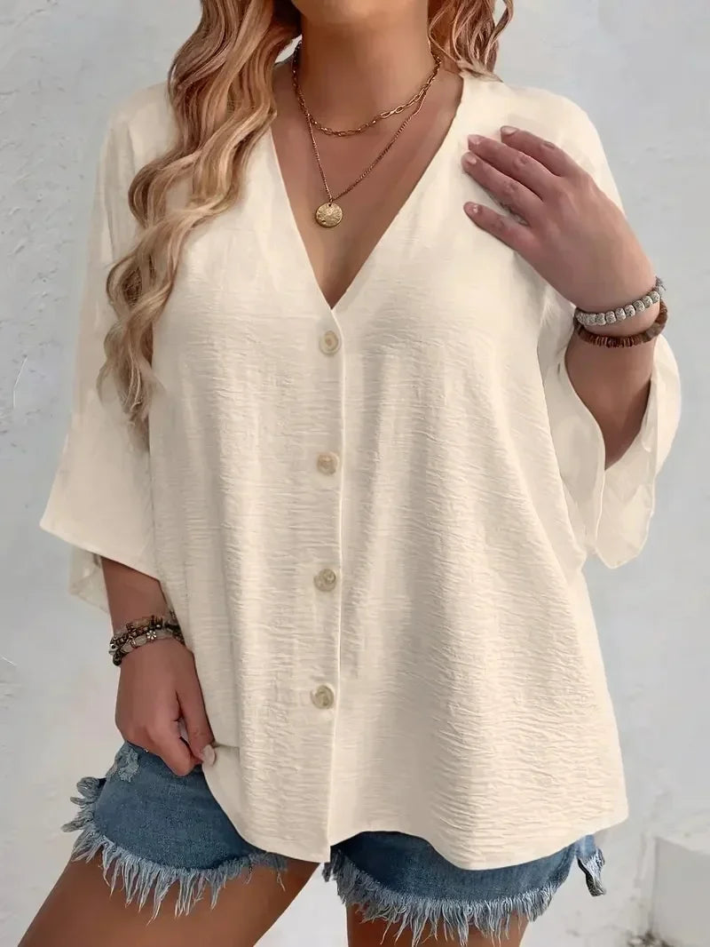 Women's Breathable V-Neck T-shirt