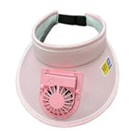 Fishing Cooling Fan Hat w/USB Rechargeable Battery