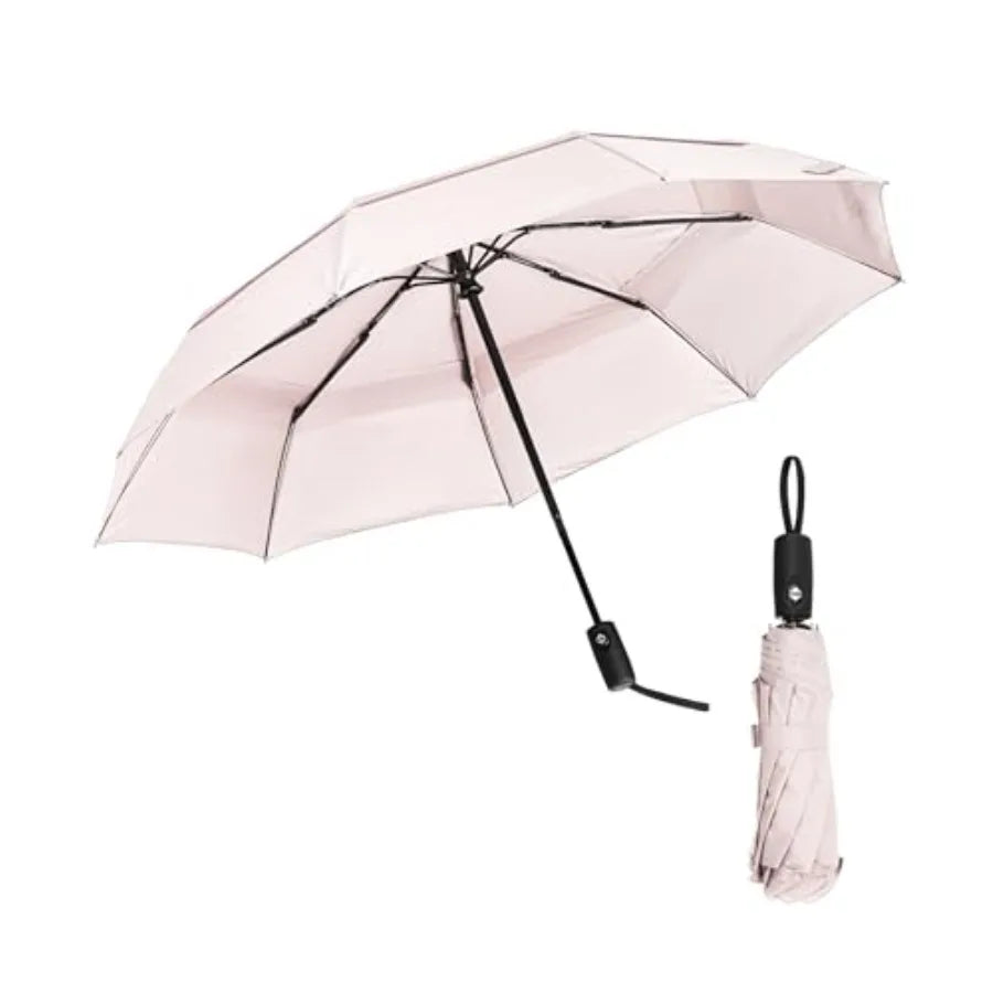 Compact Windproof Travel Umbrella – Auto Open/Close, Water-Resistant