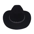 Stylish Felt Cowgirl Hat w/Wide Brim