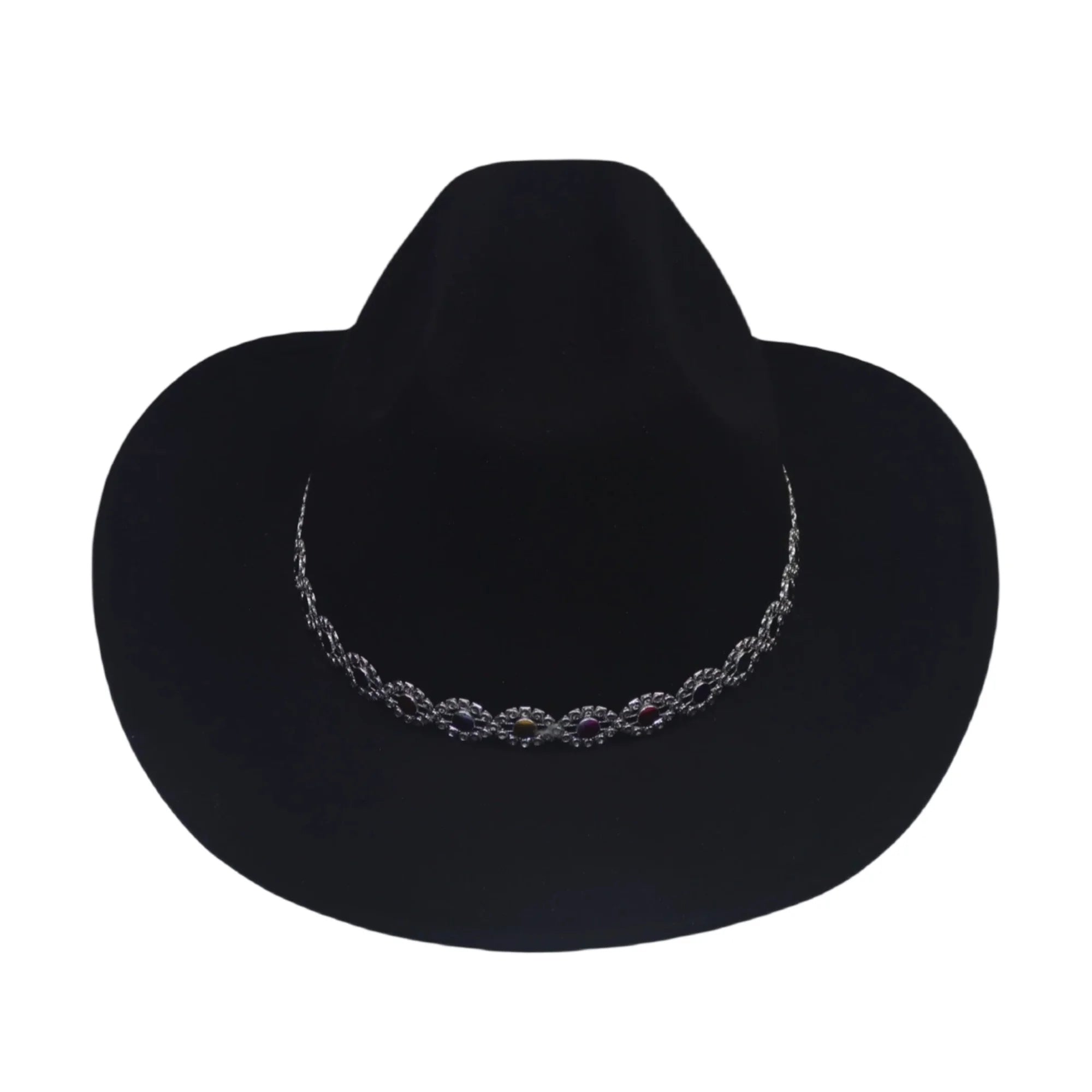 Stylish Felt Cowgirl Hat w/Wide Brim