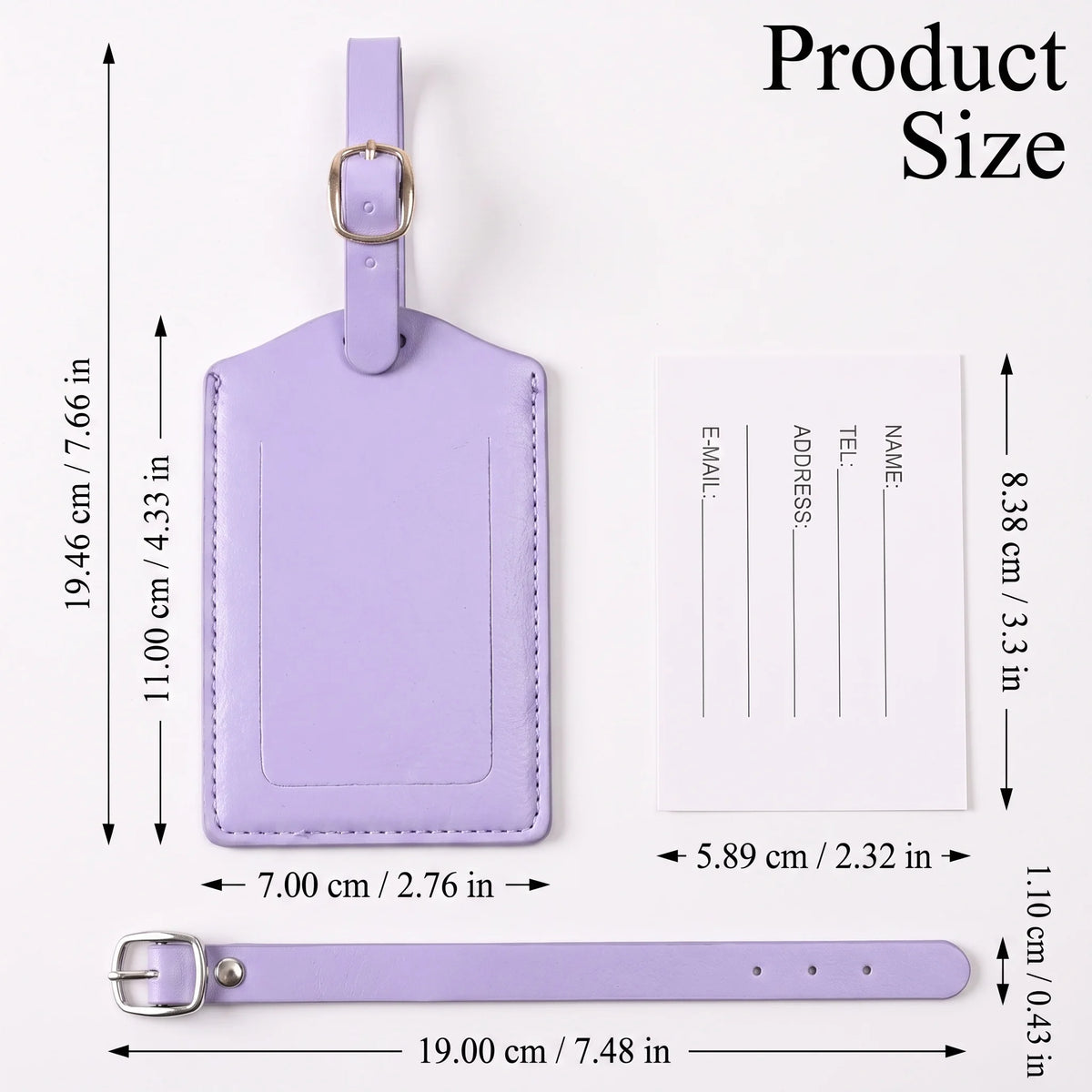 Wanderlust Leather Luggage Tags – Set of 3