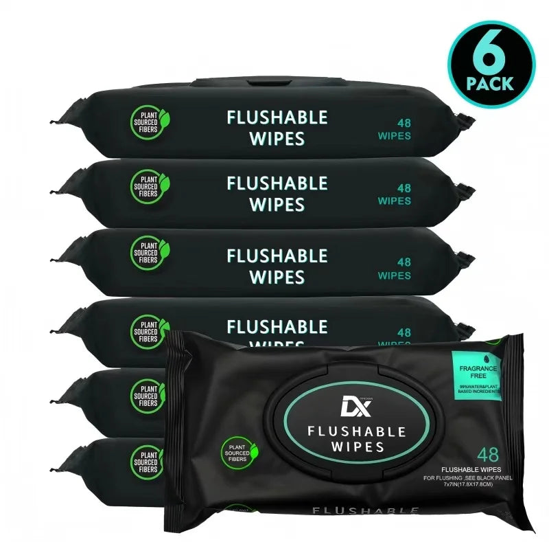 2/6 Pack Toilet Wet Wipes