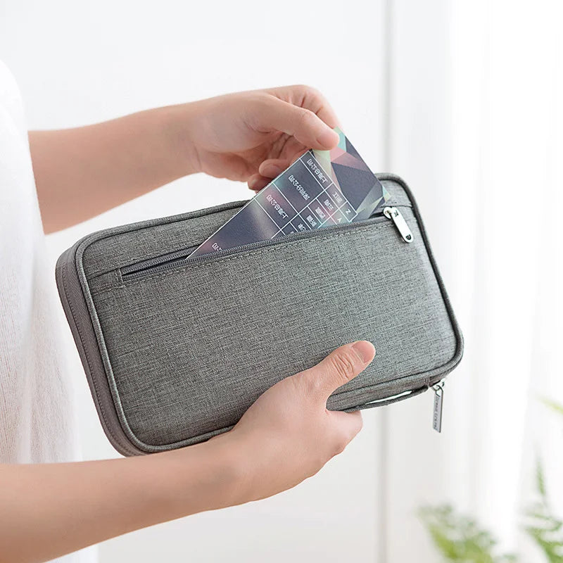 Family Voyager Travel Wallet – Multi-Passport Document Organizer