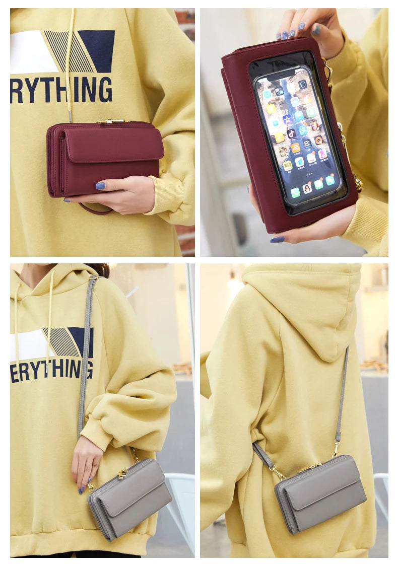 RFID Touchscreen Phone Wallet Crossbody