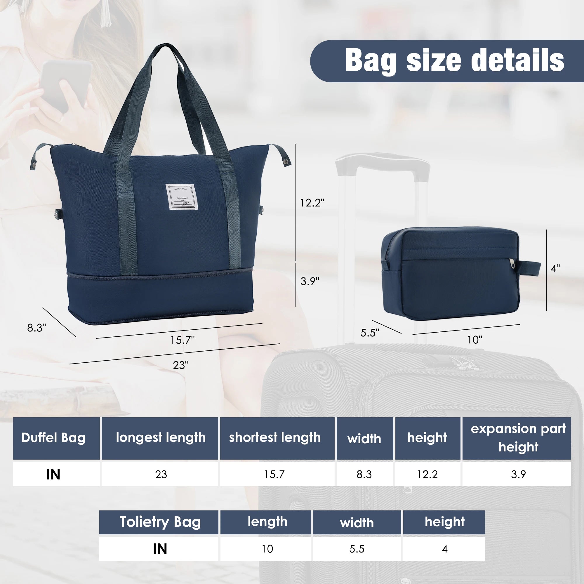 Softside Expandable 5pcs Set w/Duffel Bag