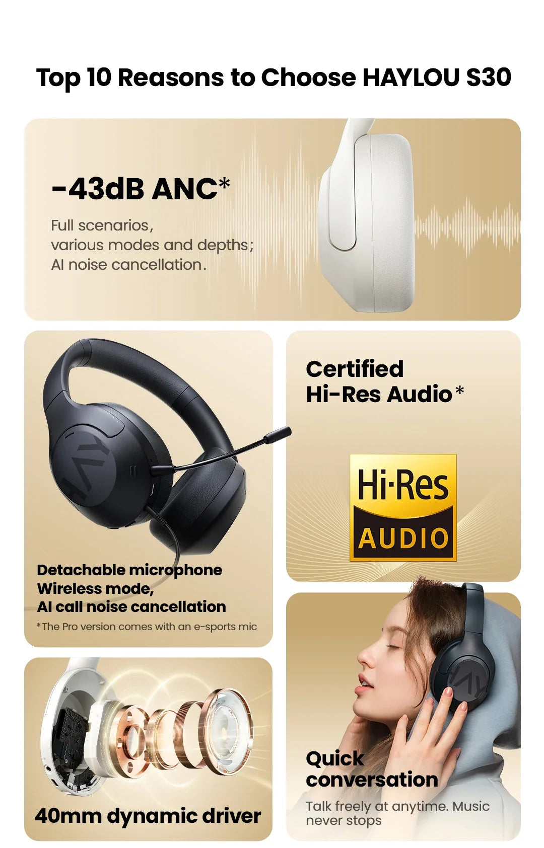 Haylou Noise Cancelling Earphones