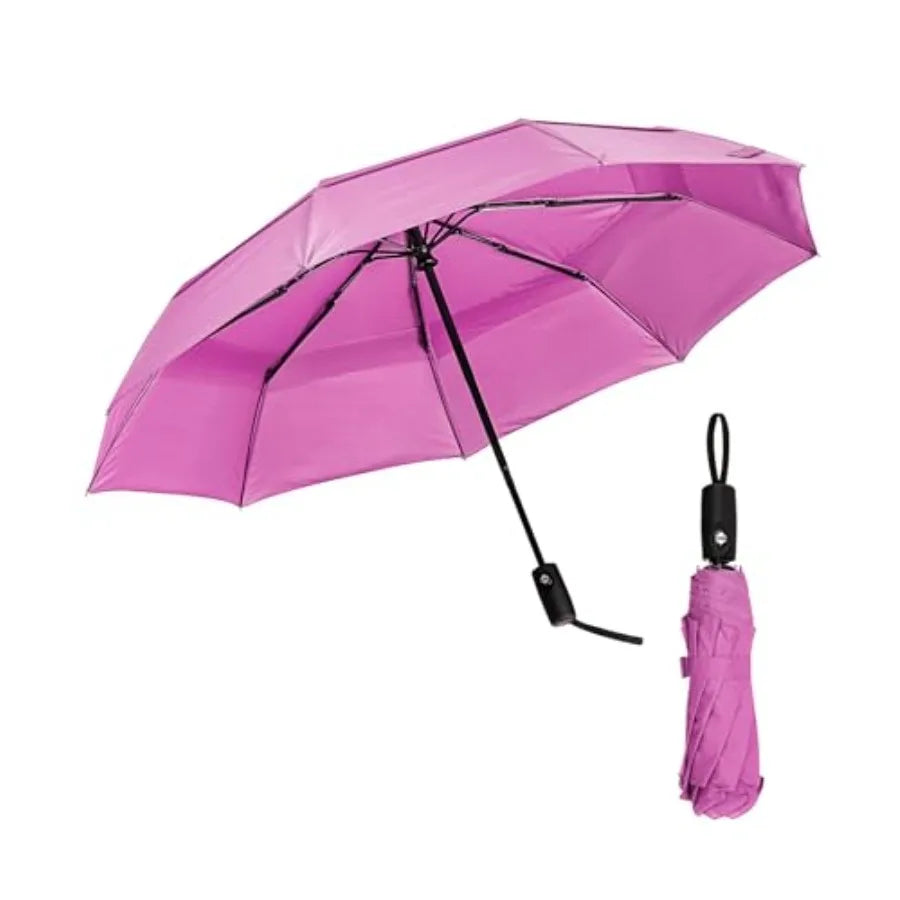 Compact Windproof Travel Umbrella – Auto Open/Close, Water-Resistant