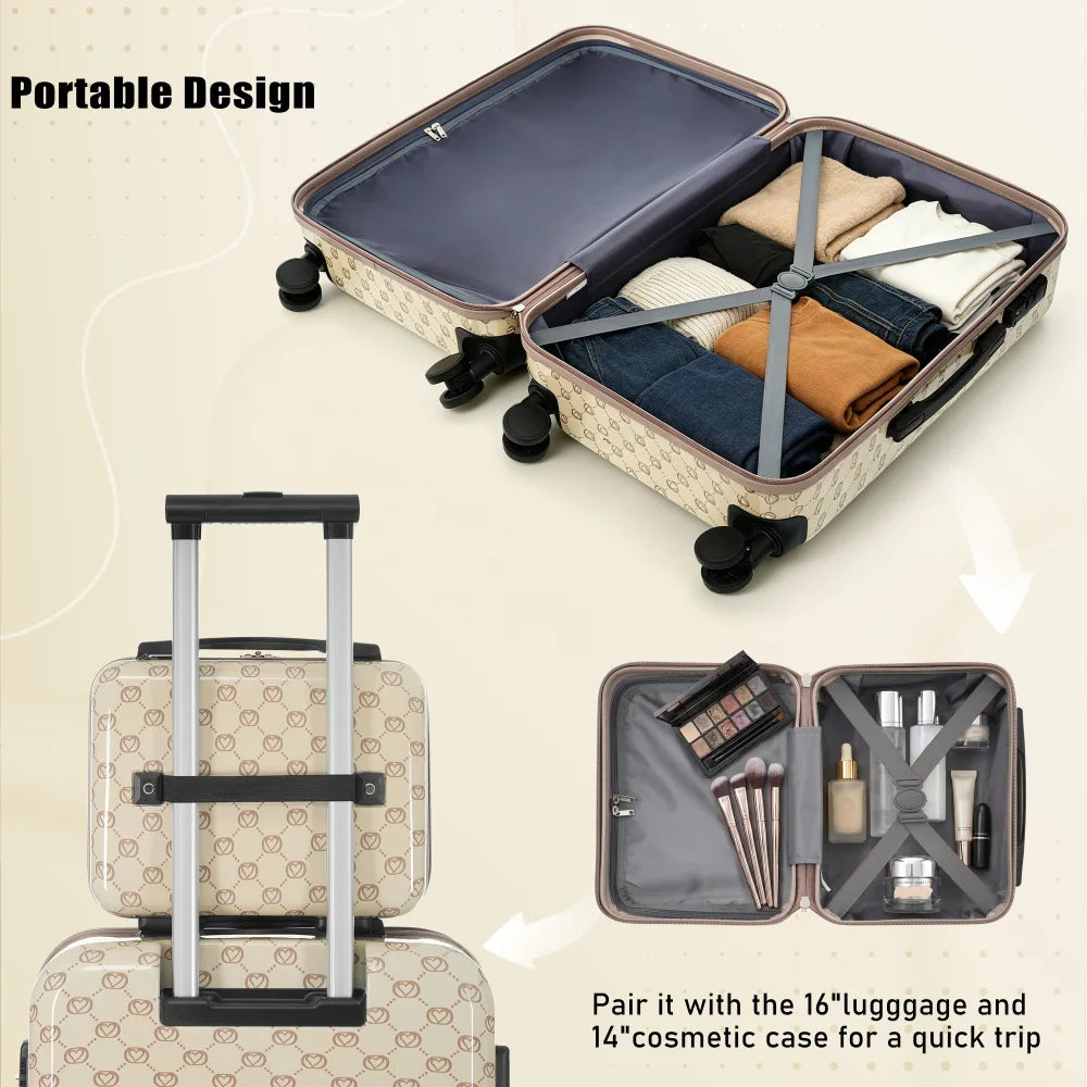 5/6-Piece Hardside Luggage Set – Lightweight & Expandable