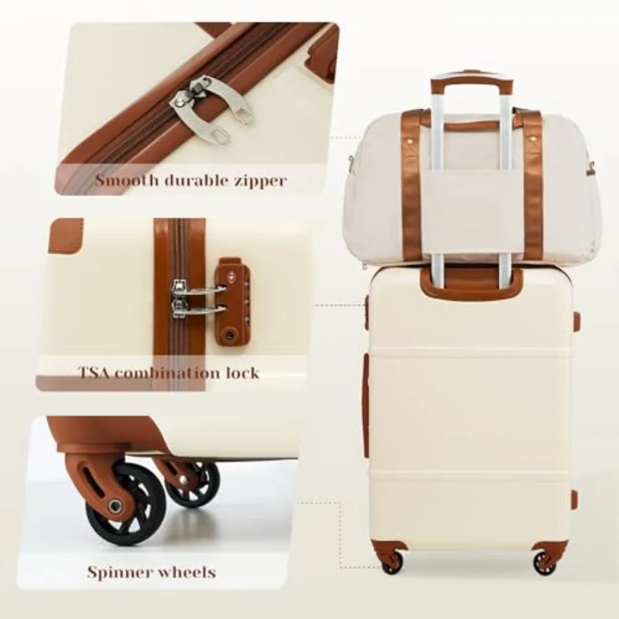 6-Piece Hardside Luggage Set with TSA Lock
