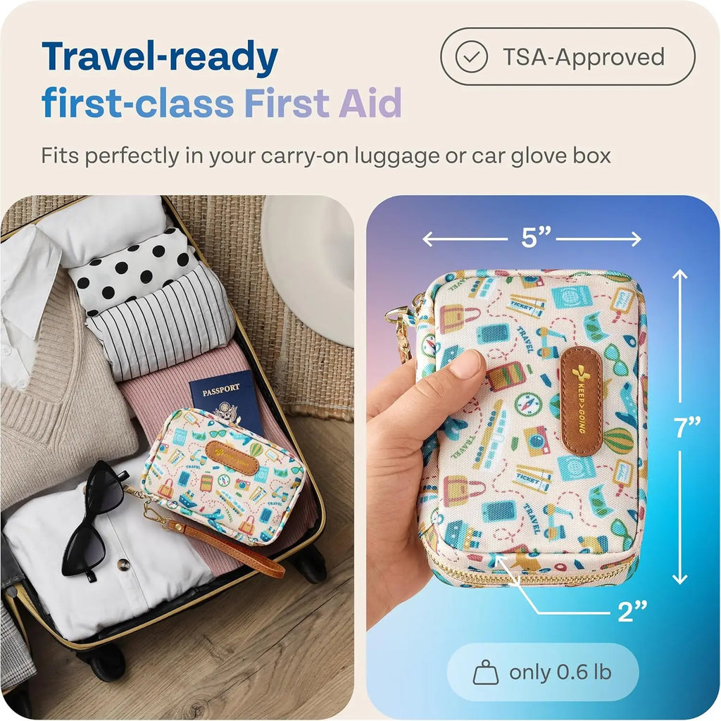 Compact Travel First Aid Kit