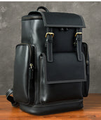 Vintage Crazy Horse Genuine Leather Hiking Backpack