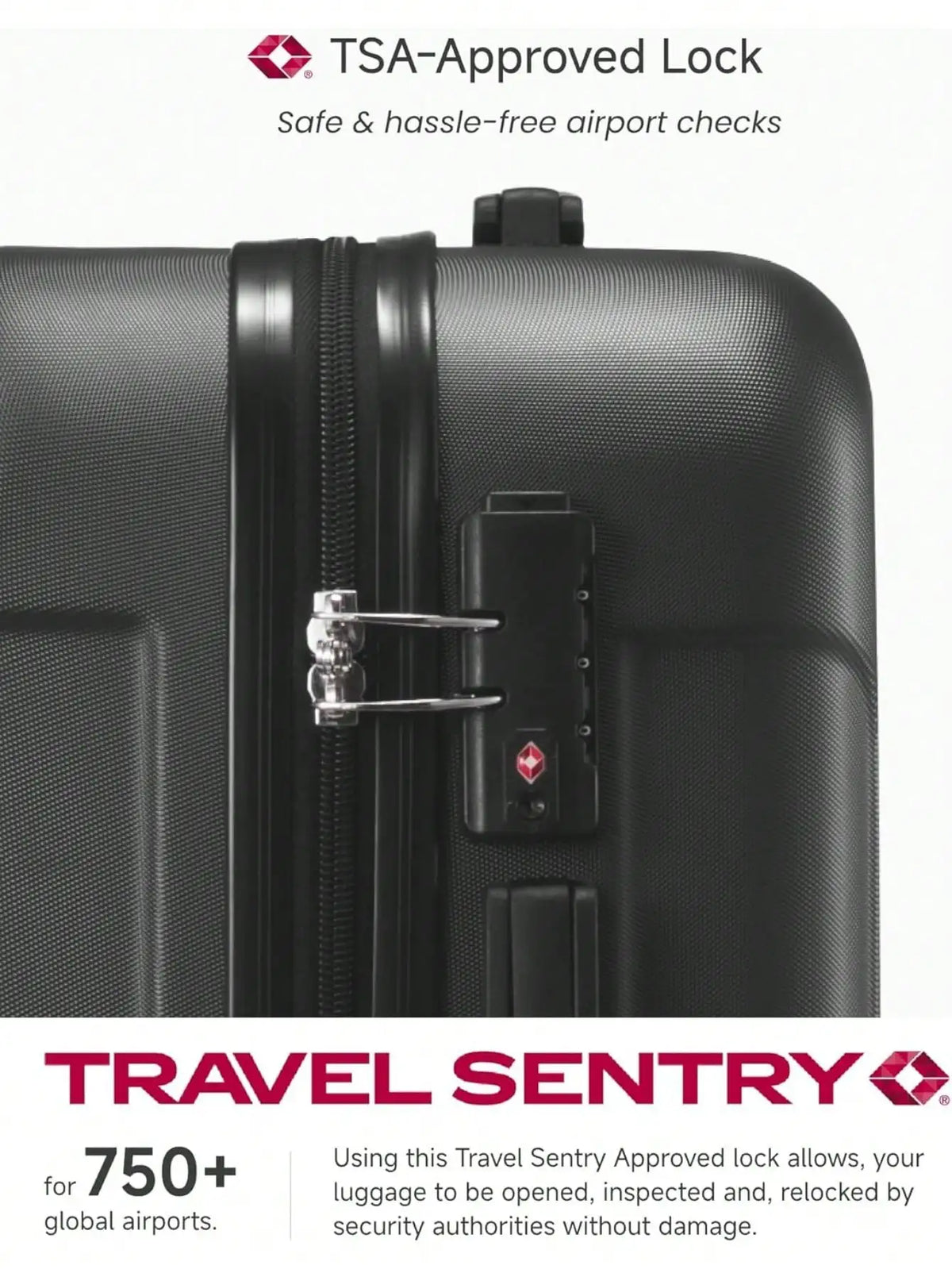 3Pcs Travel Luggage Set with Tote & Toiletry Bag