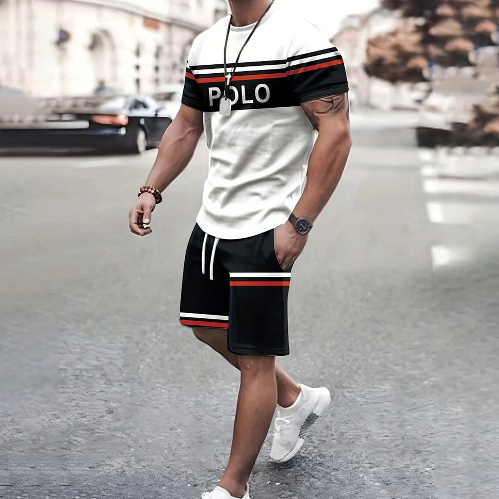 Men's Retro Cool Breathable Shorts Set
