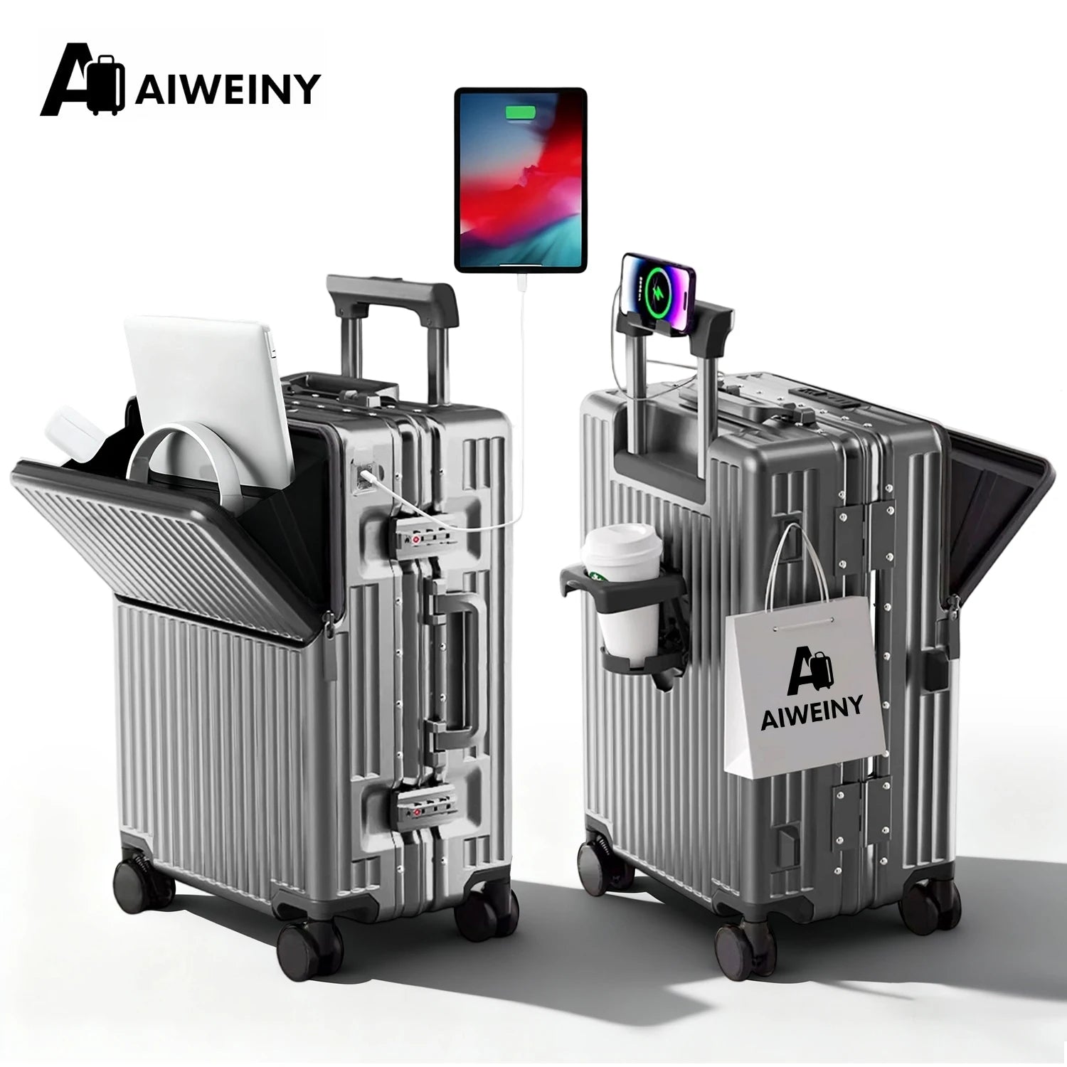 20/24/27 Lightweight Aluminum Hard Shell Luggage