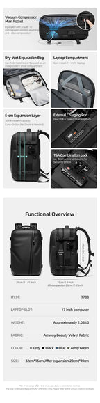 Vacuum Compression Backpack