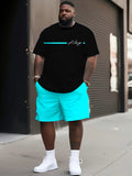 Men's 3D Printed Short Sleeve Shorts Sets