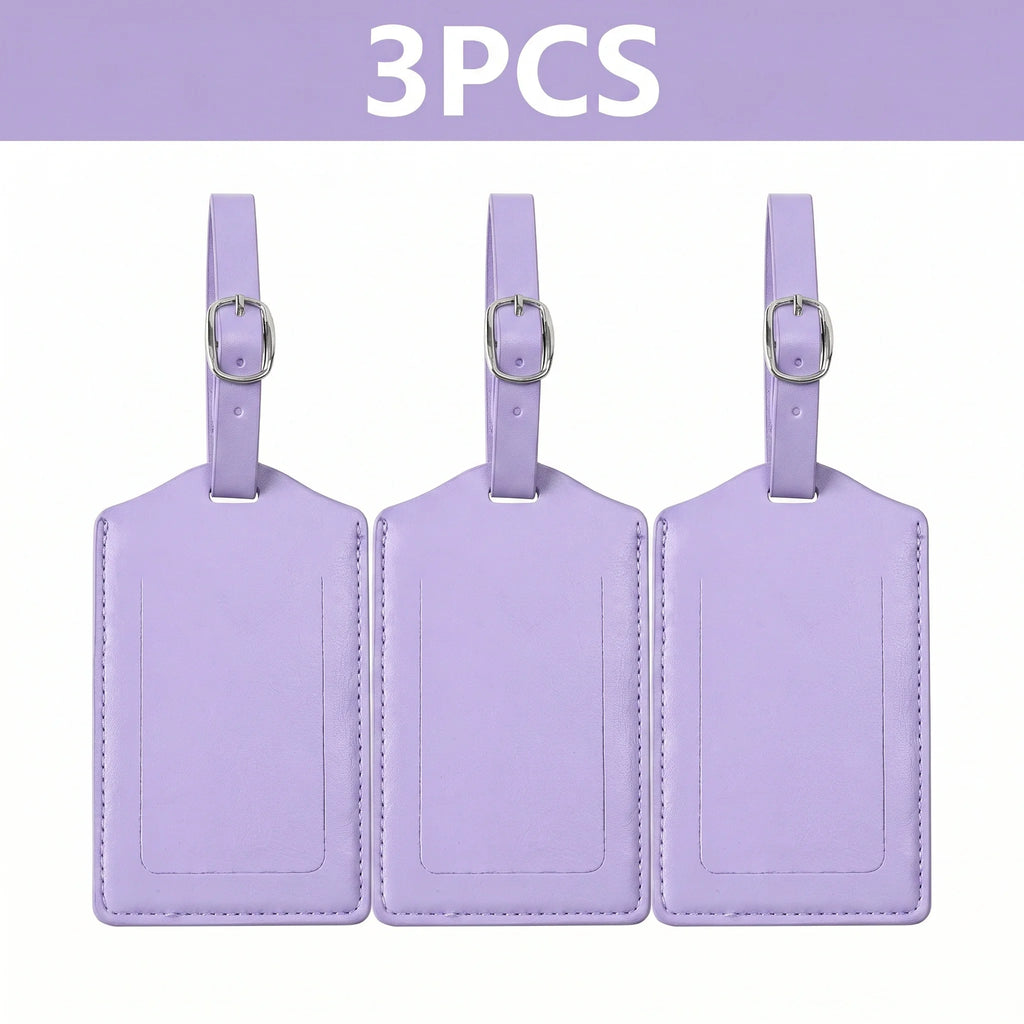 Wanderlust Leather Luggage Tags – Set of 3