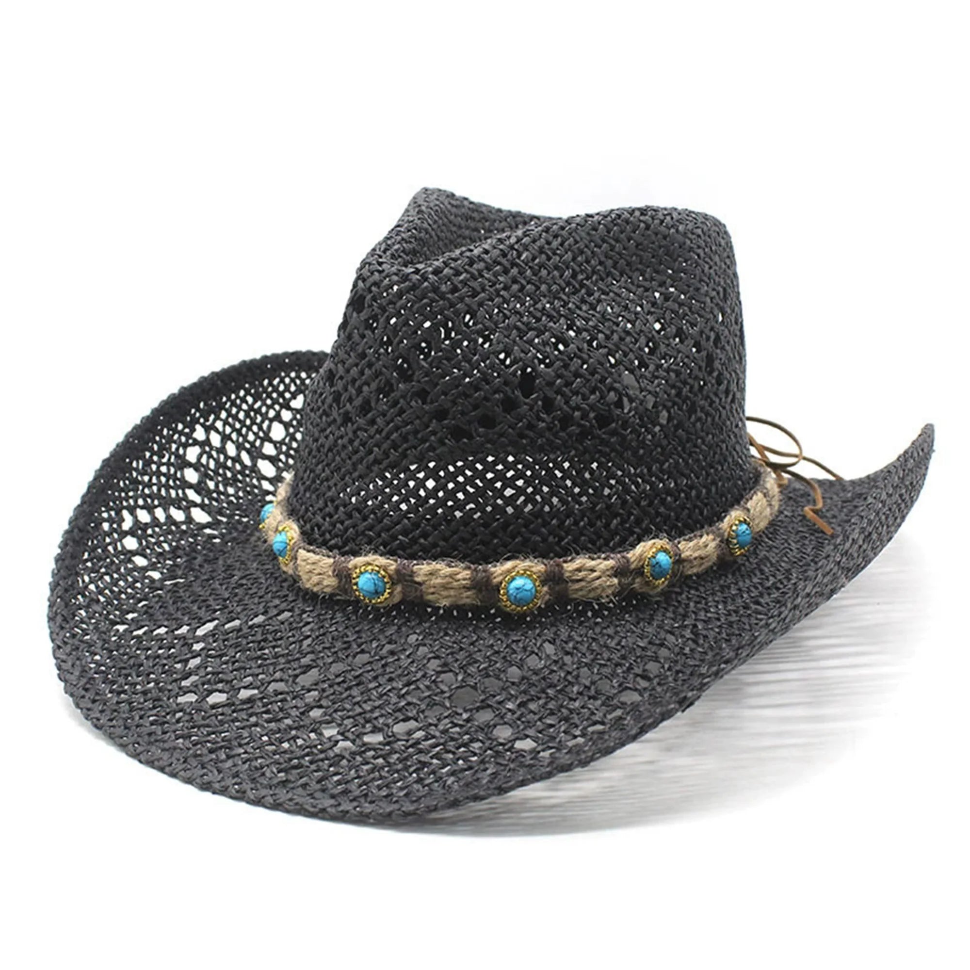Chic Straw Sun Hat w/Stylish Strap