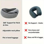 CloudRest Memory Foam Travel Neck Pillow