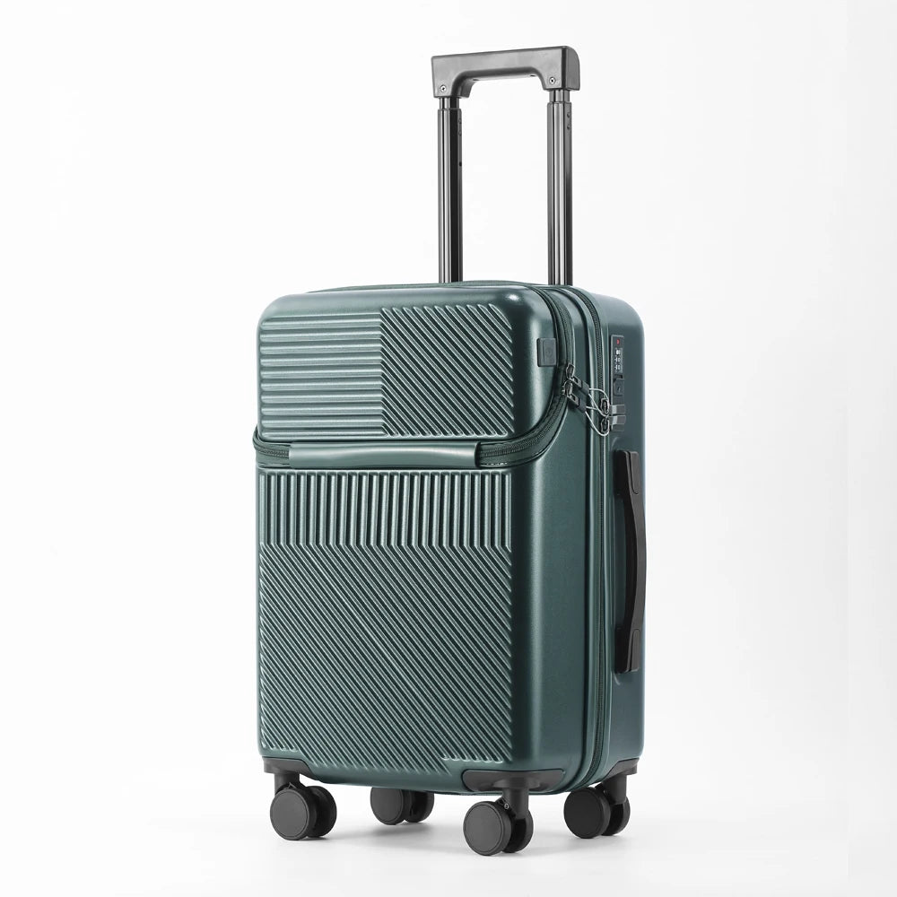 Stylish 20" Lightweight Carry-on w/Cup Holder