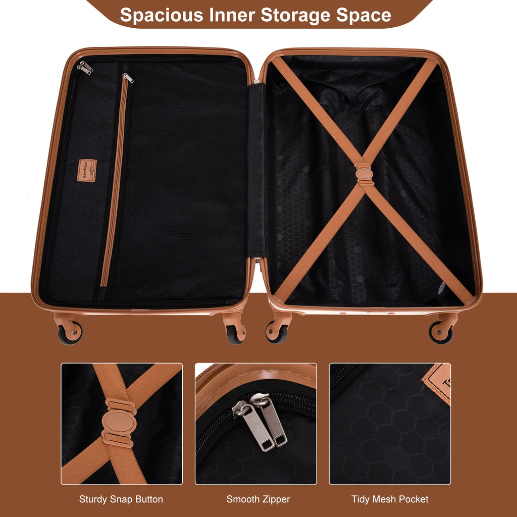 6-Piece Luggage Set with Double Spinner Wheels