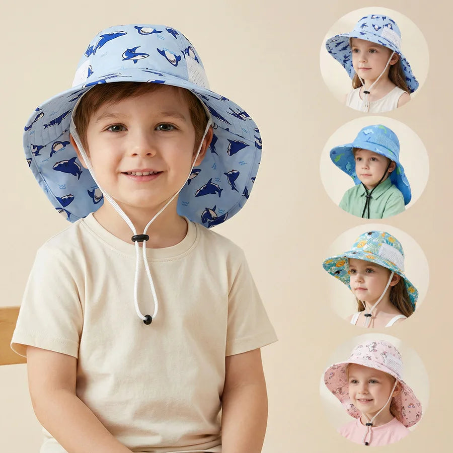 1-10Yr Children's Sun Protection Hat