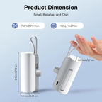 Mini Power Bank Dual USB-C Ports for IPhone16/ 15/15 Plus/15 Pro/15 Pro Max/Android