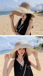 Wide Brim UPF 50+ Sun Hat Women Anti-UV