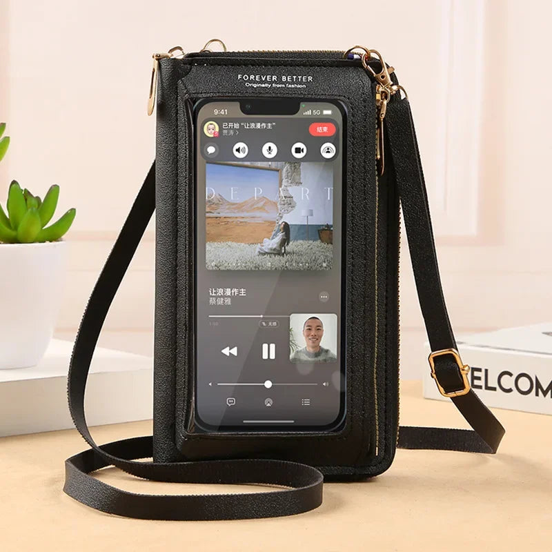 Crossbody Touch Screen Wallet