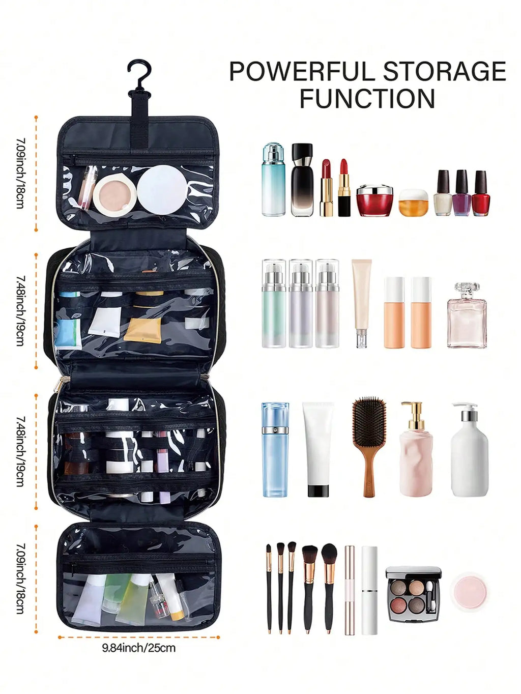 Large Capacity Waterproof Hanging Travel Toiletry Bag