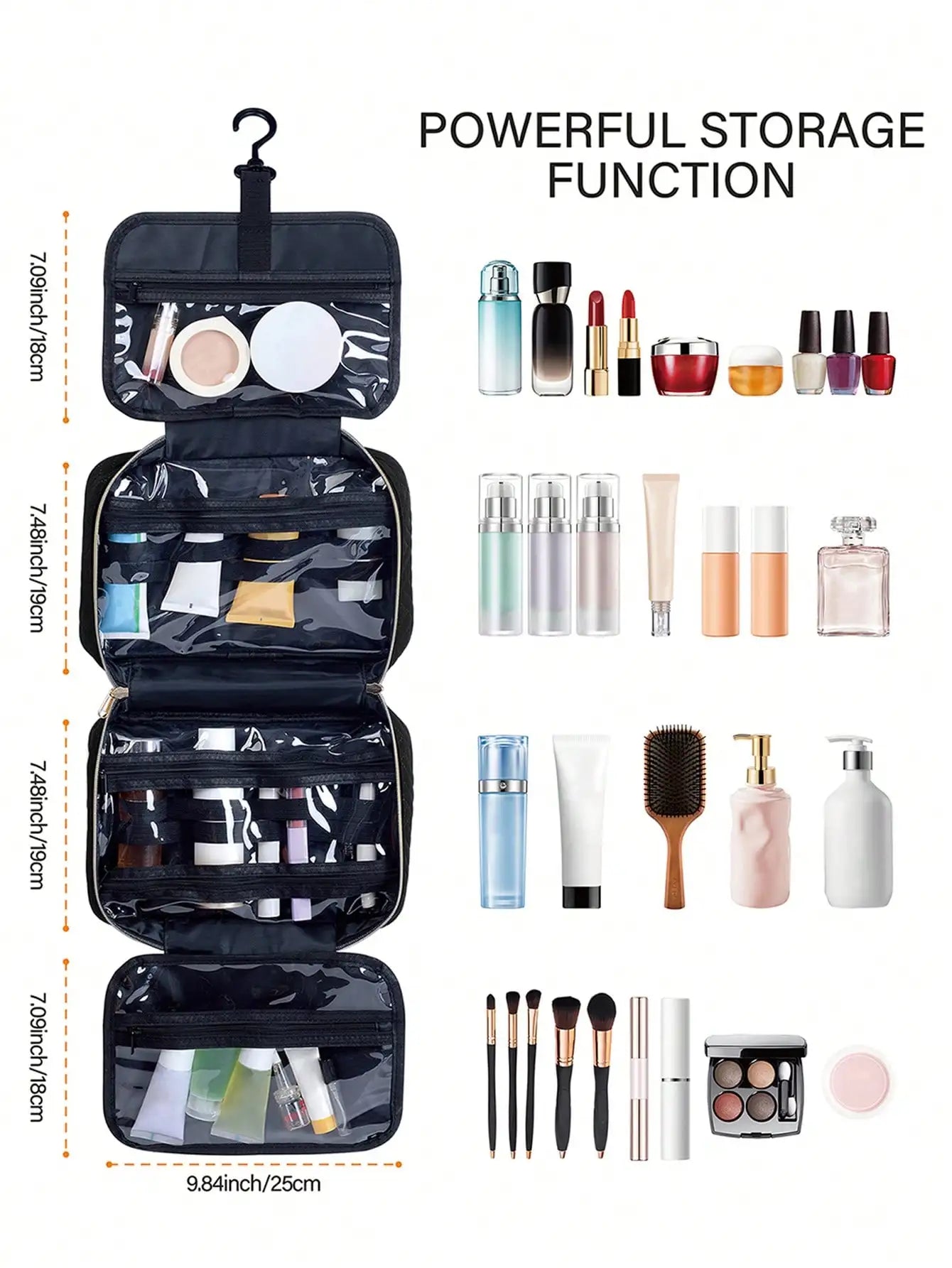 Large Capacity Waterproof Hanging Travel Toiletry Bag