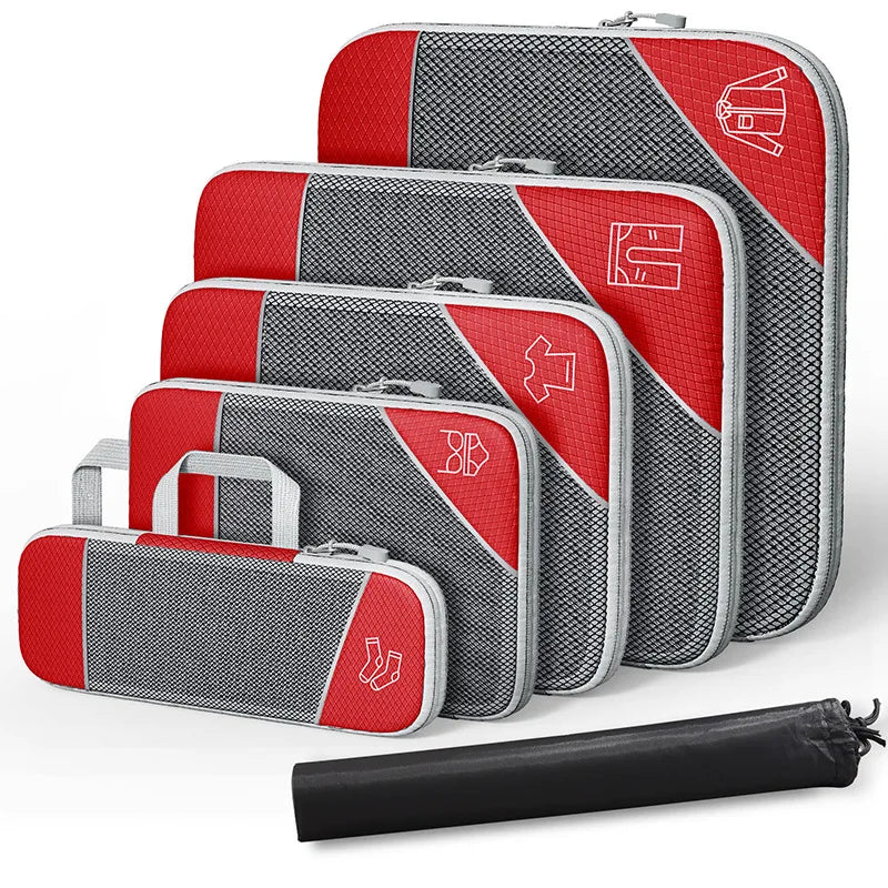 Travel Compression Storage Bag Set w/Shoe Bag