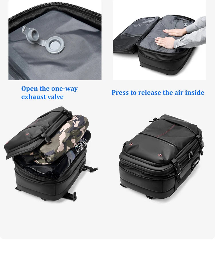 Business Vacuum Compression Large Capacity Backpack