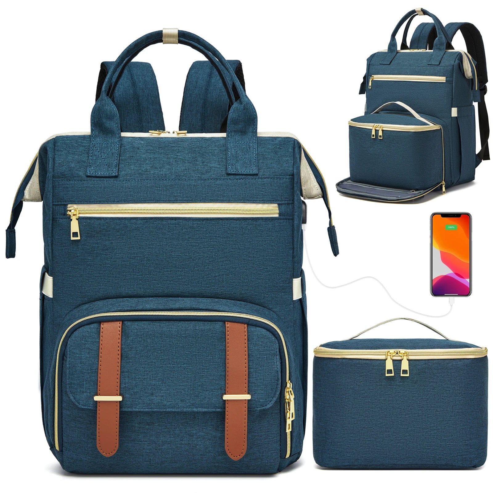 Insulated Multifunctional Cooler Travel Backpack