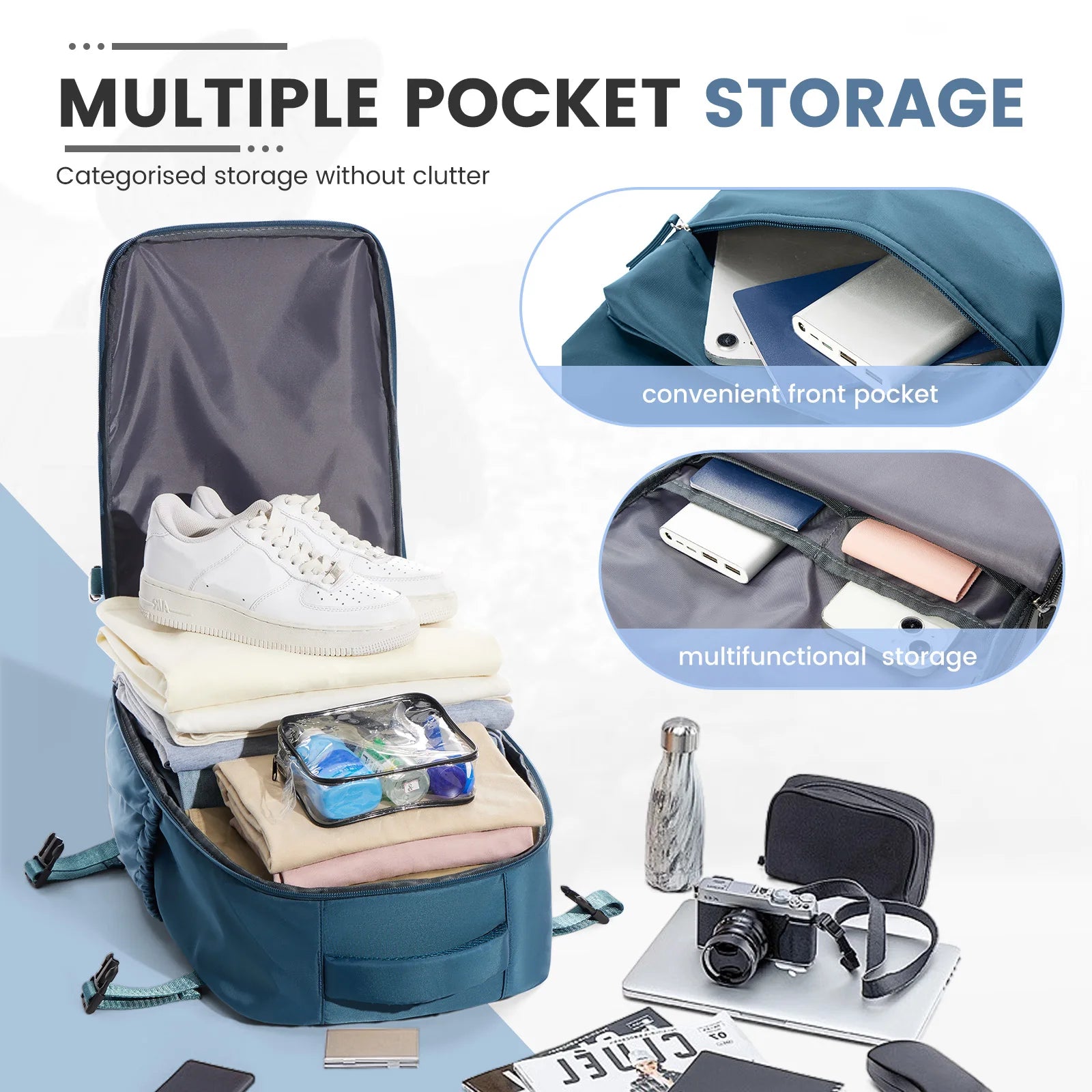 Cabin Bag Vacuum Compression Backpack