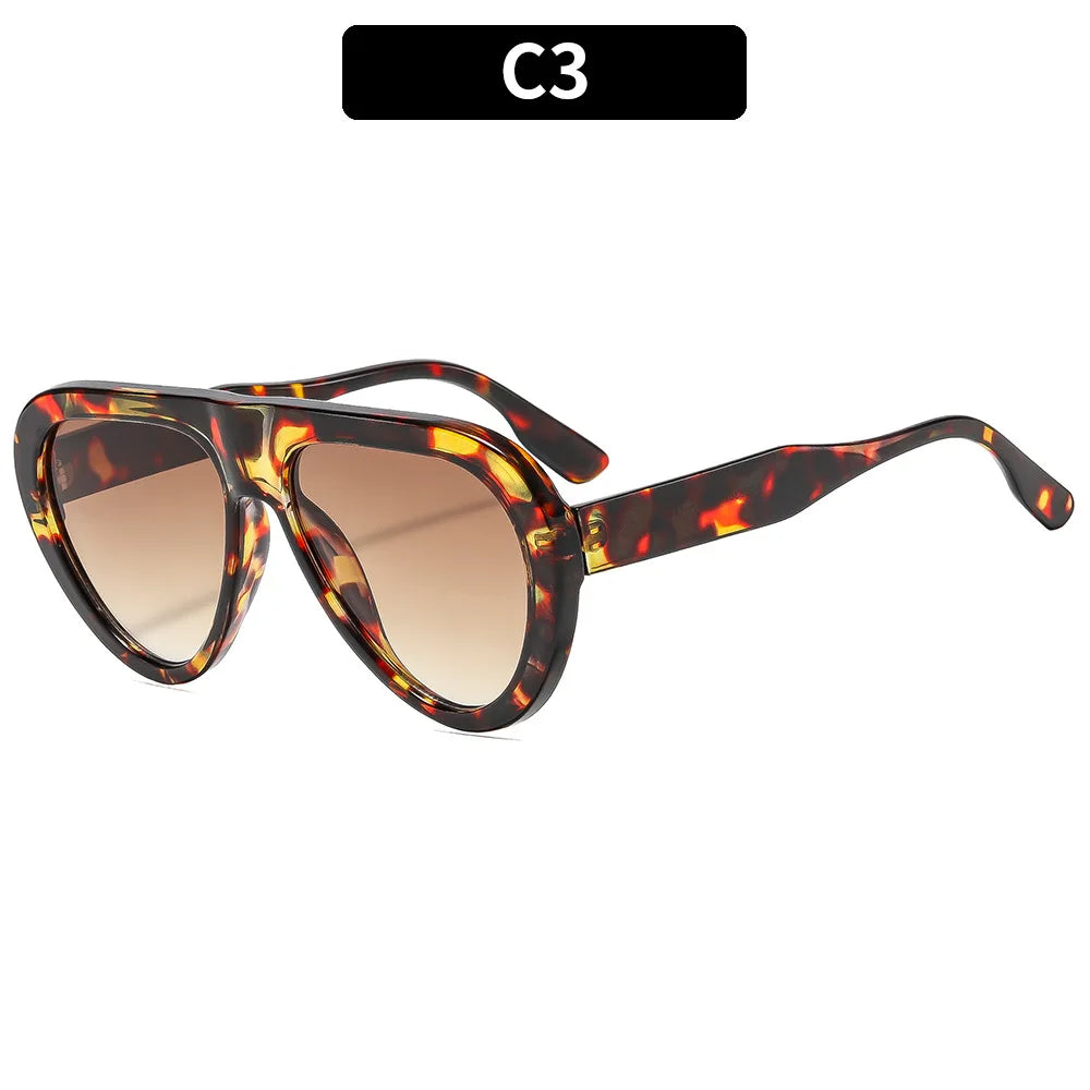 Vintage Oversized Oval Sunglasses