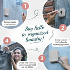 Retractable Indoor/Outdoor Clothesline