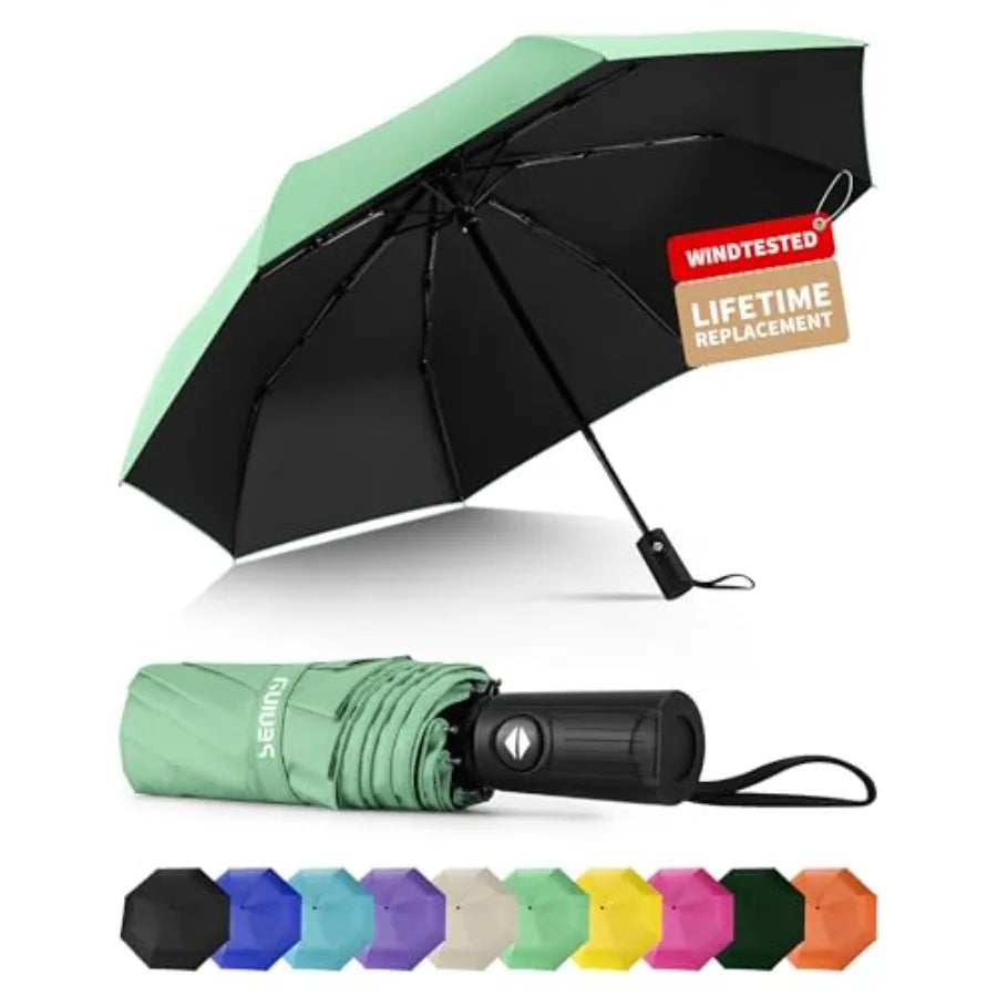 Automatic Windproof Travel Umbrella – 12 Colors