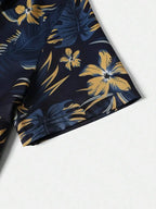 Men's Summer Hawaiian Shorts Set