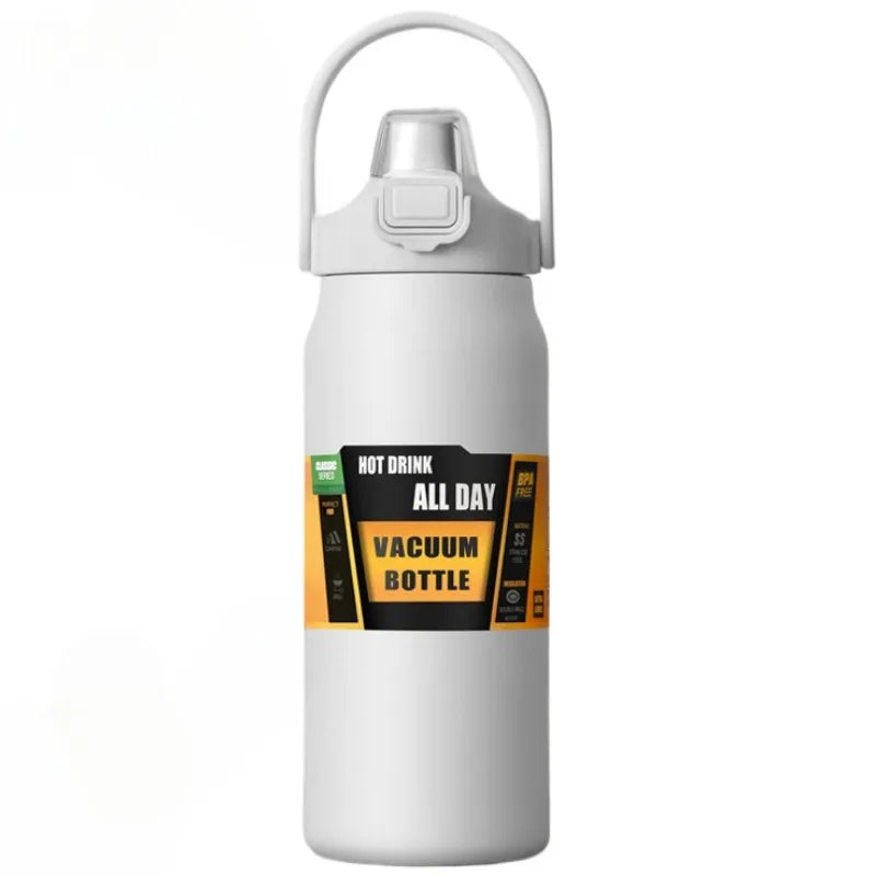 800/1000/1200/1500ML Stainless Steel Thermos w/Straw