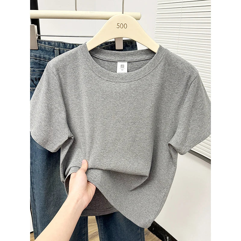 Casual Plus Size Short Sleeved T-Shirt