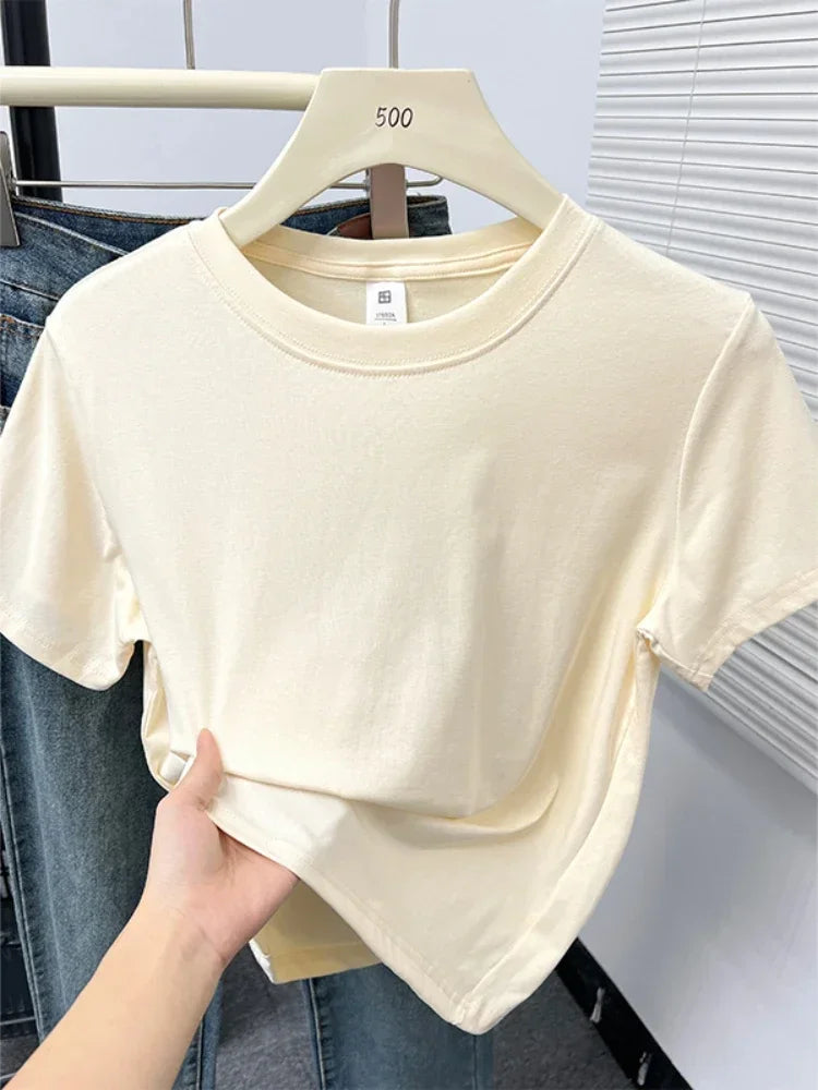 Casual Plus Size Short Sleeved T-Shirt