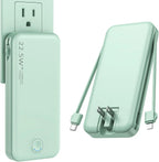 Portable Wall Charger w/Built-in Charging Cables