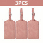 Wanderlust Leather Luggage Tags – Set of 3