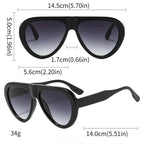 Vintage Oversized Oval Sunglasses