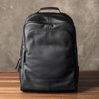 Vintage Crazy Horse Genuine Leather Hiking Backpack