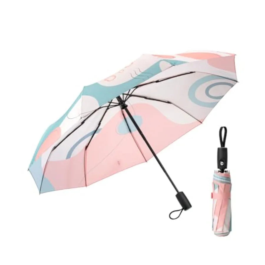 Compact Windproof Travel Umbrella – Auto Open/Close, Water-Resistant